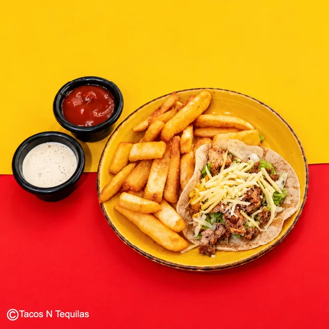 Single Taco + Chips — Belgrave